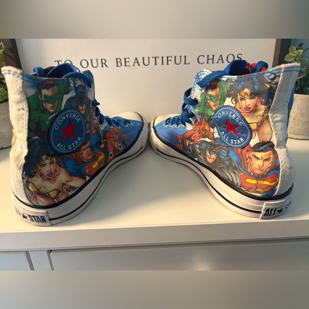 DC Justice League Converse Chuck Taylor All Star High Top 9M 11W - Picture 7 of 13